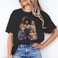 Back To School Afro Melanin Girl Reading Book Bookworm Unisex T-Shirt