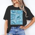 Blue Comic Book Blue Graphic Unisex T-Shirt