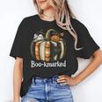Boo-Kmarked Fall Pumpkin Books Halloween Teacher Teaching Unisex T-Shirt