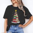 Book Christmas Tree Book Lover Teacher Librarian Unisex T-Shirt Book Christmas Tree Book Lover Teacher Librarian Unisex T-Shirt
