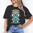 Book Lover Frankenstein's Monster With Reading Glasses Unisex T-Shirt