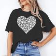 Book Lover Heart Shape Reading Librarian Library Teacher Unisex T-Shirt