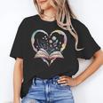 Book Lover Heart Shaped Reading Art Bookworm Unisex T-Shirt