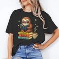 Book Lover Sloth Reading Bookish Library Read Books Be Kind Unisex T-Shirt