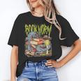 Graphic Book Worm Monster Horror Reading Book Lover Unisex T-Shirt