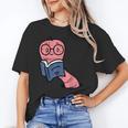 Book Worm Pun Read Reading Librarian America Men Women Kids Unisex T-Shirt
