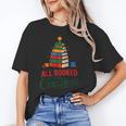 All Booked For Christmas Librarian Reader Xmas Pajama Unisex T-Shirt