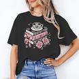 All Booked For Valentine's Coquette Bow Books Teacher Girly Unisex T-Shirt All Booked For Valentine's Coquette Bow Books Teacher Girly Unisex T-Shirt