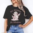 All Booked For Valentines Cute Cherub Vintage Book Lover Unisex T-Shirt All Booked For Valentines Cute Cherub Vintage Book Lover Unisex T-Shirt
