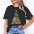 Bookmas Christmas Book Tree Book Lover English Teacher Unisex T-Shirt