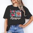 Books Are My Love Language Valentines Book Lover Librarian Unisex T-Shirt