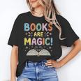 Books Are Magic Whimsical Retro Bookworm Unisex T-Shirt Books Are Magic Whimsical Retro Bookworm Unisex T-Shirt