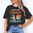 BOOKS AND MAINE COONS ARE MY THERAPY Main Coon Unisex T-Shirt BOOKS AND MAINE COONS ARE MY THERAPY Main Coon Unisex T-Shirt