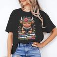 Bookworm Cute Baby Highland Cow Reading Book Unisex T-Shirt Bookworm Cute Baby Highland Cow Reading Book Unisex T-Shirt