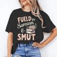 Bookworm Fueled By Sarcasm And Smut Book Reading Unisex T-Shirt Bookworm Fueled By Sarcasm And Smut Book Reading Unisex T-Shirt