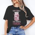 Bookworm Library Banned Book -Adults Short Sleeve Modern Crew Neck Small Straight Imported They Didn't Ban Books They Banned Thinking Unisex T-Shirt Bookworm Library Banned Book -Adults Short Sleeve Modern Crew Neck Small Straight Imported They Didn't Ban Books They Banned Thinking Unisex T-Shirt