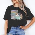 Cat On Books Pets Cats Reading Book Nerd Read Reader Bookcat Unisex T-Shirt Cat On Books Pets Cats Reading Book Nerd Read Reader Bookcat Unisex T-Shirt