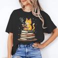 Cat Reading Books Unisex T-Shirt