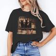 Cats Antique Books Academia Library Aesthetic Bookworm Unisex T-Shirt
