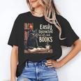 Cats And Books Book & Cat Lover Easily Distracted By Unisex T-Shirt Cats And Books Book & Cat Lover Easily Distracted By Unisex T-Shirt