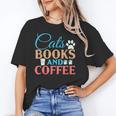 Cats Books And Coffee Unisex T-Shirt Cats Books And Coffee Unisex T-Shirt