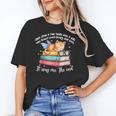 Cats And Books Easily Distracted By Book & Cat Lover Men Women Kids Unisex T-Shirt