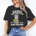Cats And Books Read Reading Librarian Book Across America Unisex T-Shirt