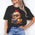 Chicken Reading a Book Farm Animal Chick Unisex T-Shirt