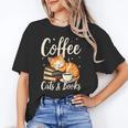Coffee Cats And Books Lover For Women & Men Coffee Unisex T-Shirt