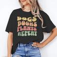 Colorful Dogs Books Plants Repeat Unisex T-Shirt