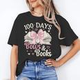 Coquette 100 Days Of Bows Books Reading 100th Day Of School Unisex T-Shirt