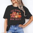 Cozy Readers Book Society Teacher Reading Floral Pumpkin Tee Unisex T-Shirt