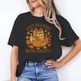 Cozy Readers Book Society Vintage Fall Books & Pumpkin Unisex T-Shirt