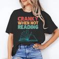 Cranky When Not Reading Retro Vintage Book Lover Unisex T-Shirt