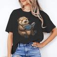 Cute Book Sea Otter Unisex T-Shirt