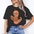 Cute Bookworm Worm Reading Book Glasses Nerdy Unisex T-Shirt Cute Bookworm Worm Reading Book Glasses Nerdy Unisex T-Shirt