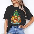 Cute Cats Reading Books Christmas Tree Unisex T-Shirt Cute Cats Reading Books Christmas Tree Unisex T-Shirt