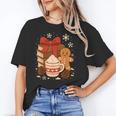 Cute Christmas Books Gingerbread Xmas Book Lover Teacher Unisex T-Shirt