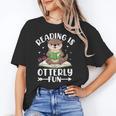 Cute Otter Reading Book Lover Sea Otters Animal Lover Unisex T-Shirt Cute Otter Reading Book Lover Sea Otters Animal Lover Unisex T-Shirt