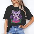 Cute Pastel Goth Bat Reading Book Unisex T-Shirt
