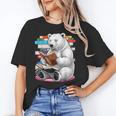 Cute Polar Bear Is Reading a Book Reading Polar Bear Unisex T-Shirt Cute Polar Bear Is Reading a Book Reading Polar Bear Unisex T-Shirt