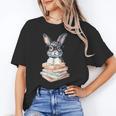 Cute Reading Bunny With Glasses Books Reader Book Bookworm Unisex T-Shirt