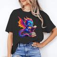 Dragon Reading a Book Bookworm Book Lover Unisex T-Shirt Dragon Reading a Book Bookworm Book Lover Unisex T-Shirt