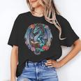 Dragon Reading Book Girls Kids Bookworm Book Lover Unisex T-Shirt