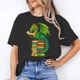 Dragon Reading Books Matching Bookworm Readers Librarian Unisex T-Shirt Dragon Reading Books Matching Bookworm Readers Librarian Unisex T-Shirt