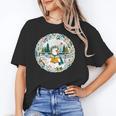 Duck Wilderness Book Reading Illustration Floral Unisex T-Shirt