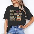 Easily Distracted By Dogs And Books Pets Books Lovers Unisex T-Shirt Easily Distracted By Dogs And Books Pets Books Lovers Unisex T-Shirt