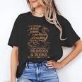 Easily Distracted By Dragons And Books Library Dragon Lover Unisex T-Shirt