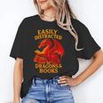 Easily Distracted By Dragons And Books Reading Unisex T-Shirt