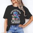 Easily Distracted By Dragons And Books Unisex T-Shirt
